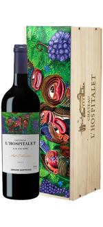 Château l'Hospitalet Grand Vin Rouge 2023, éd. limitée Hervé Di Rosa